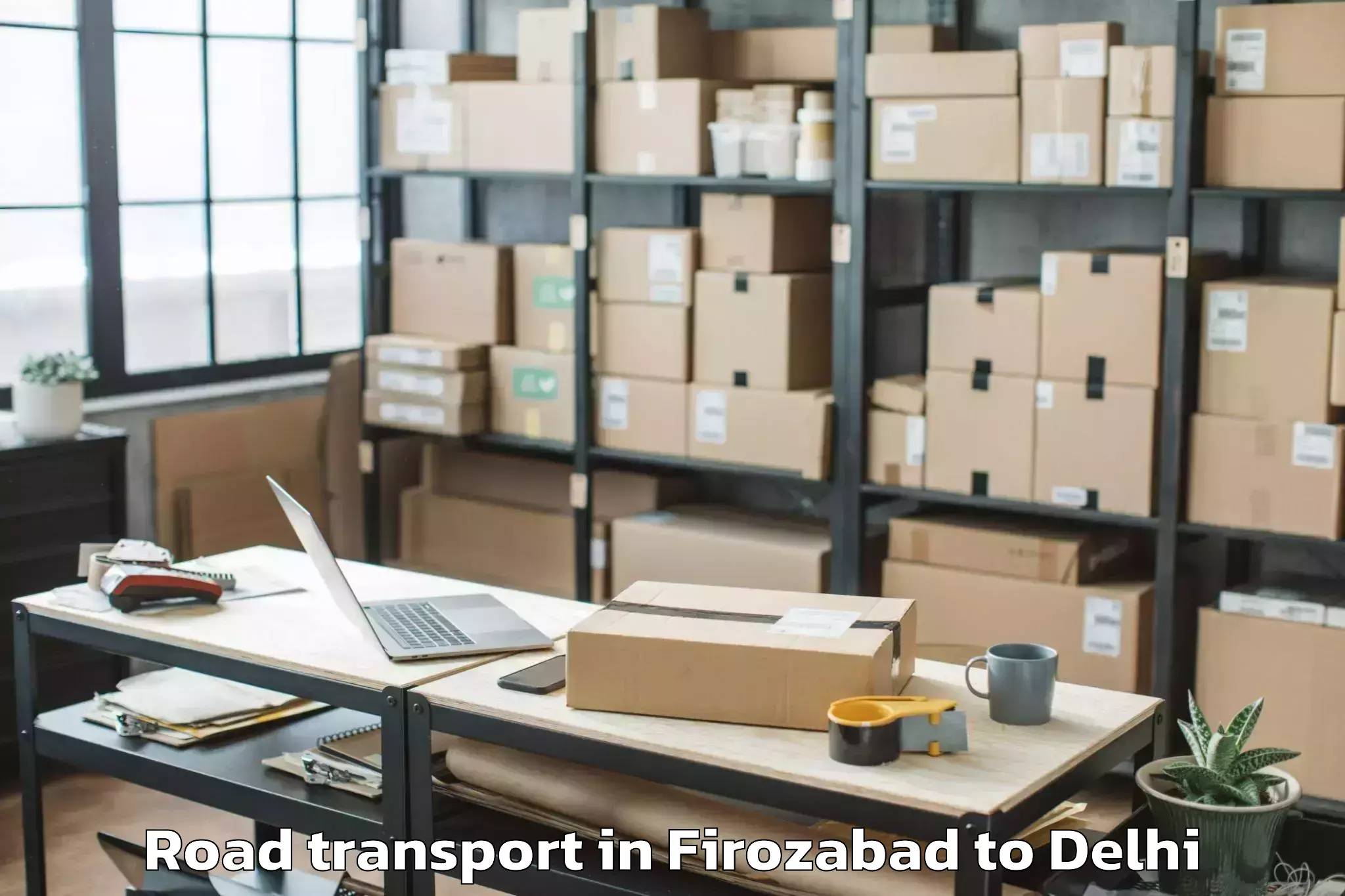 Professional Firozabad to East Delhi Road Transport